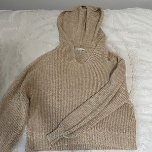 Like new cropped American Eagle knit hoodie